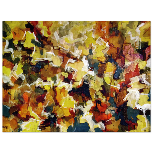 Audrey Flack - ABSTRACT EXPRESSIONIST AUTUMN SKY 1953  75x100 cm / 30x40inches Fine Art Poster