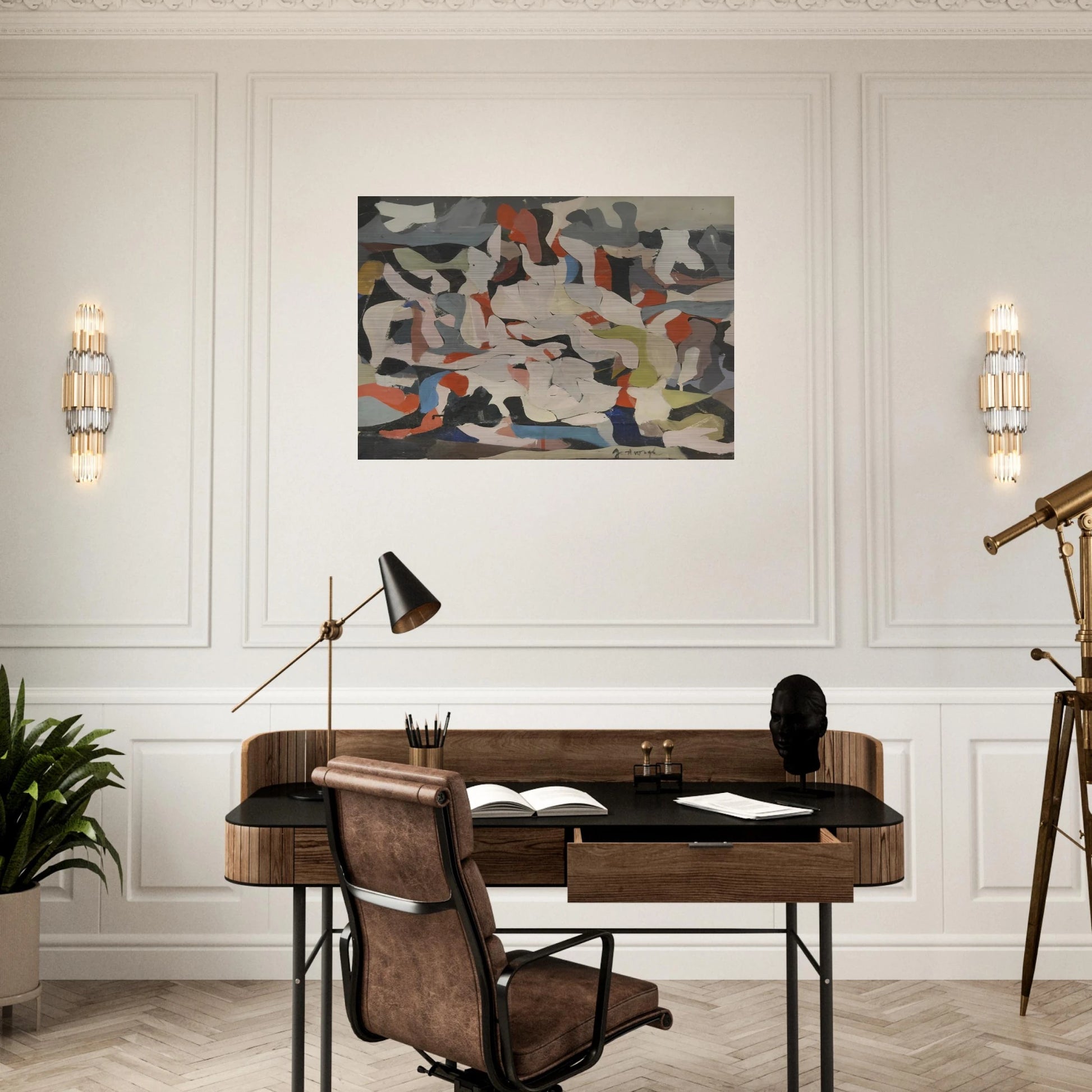 Untitled - Abstract Expressionism - Robert Goodnough Brushed Aluminum Print - 70x100 cm / 28x40 inches | Robert Goodnough Aluminum Print | Robert Goodnough Prints