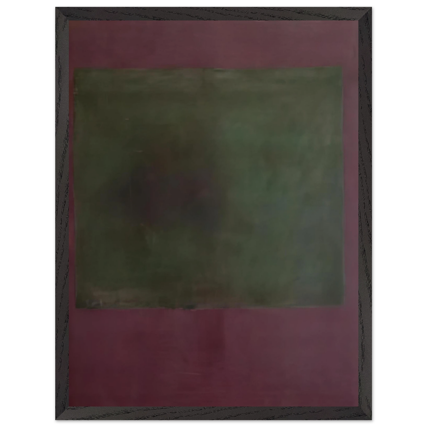Mark Rothko - Untitled Green on Maroon - 1961 Wall Art - 60x80 cm / 24x32 inches - Fine Art Poster - -