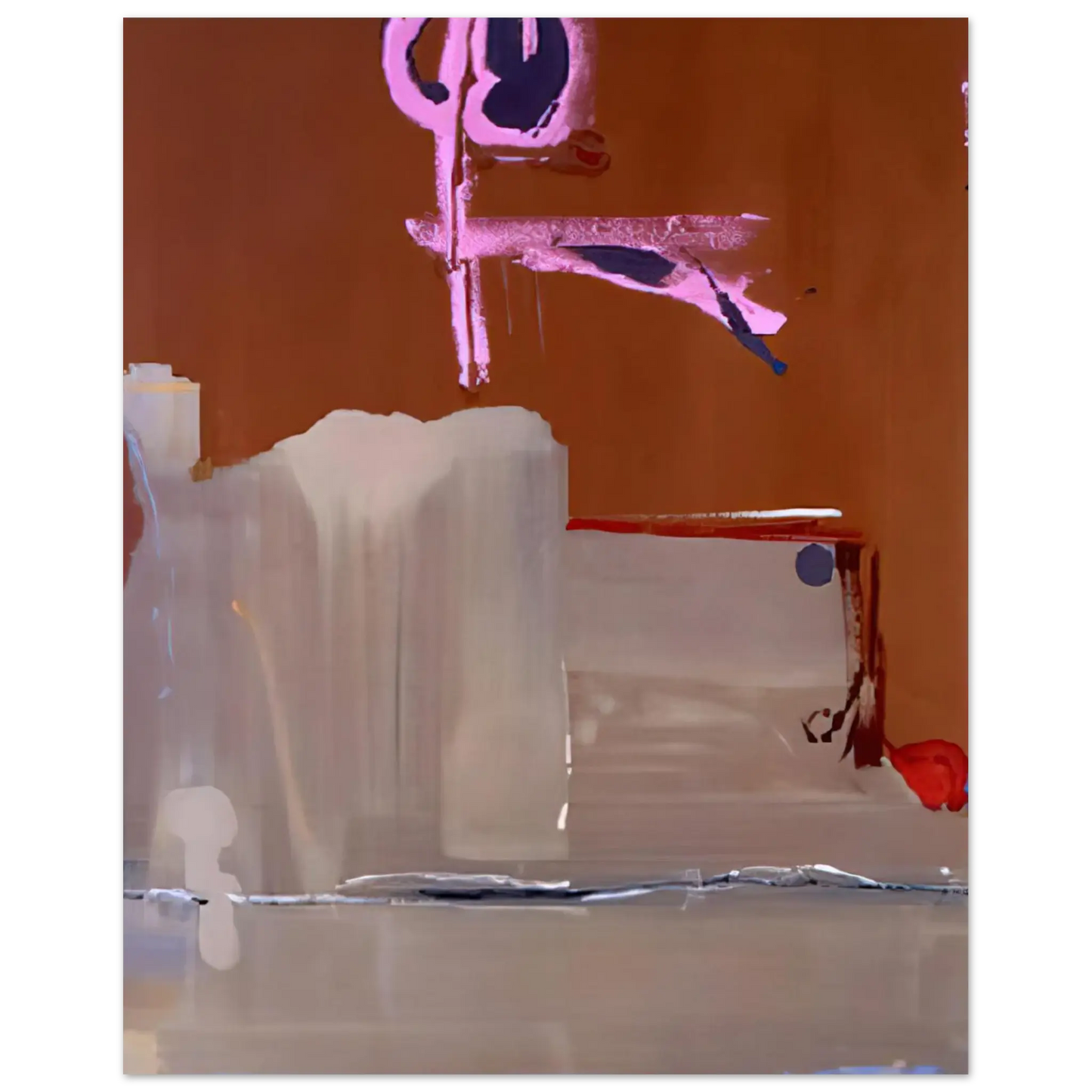 Helen Frankenthaler - Captain s Watch - 1986 Wall art - 60x80 cm / 24x32 Inches - Premium Wooden Framed Poster With Fine Art Paper - Black frame