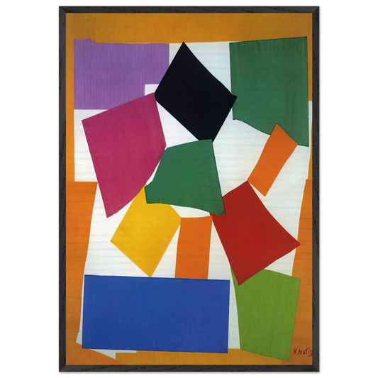 THE SNAIL 1953 - Henri Matisse 70x100 cm / 28x40 inches Framed Art Print – Black Wooden Frame