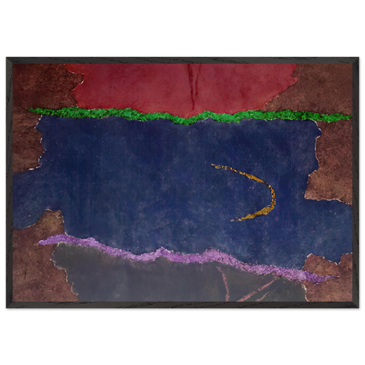 Infinity Field Lefkada Series - 1982 - Theodoros Stamos 70x100 cm / 28x40 inches Framed Art Print – Black Wooden Frame