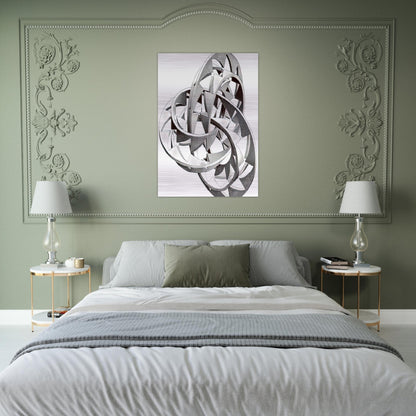 KNOT - MC Escher Brushed Aluminum Print - 70x100 cm / 28x40 inches | MC Escher Aluminum Print | MC Escher Prints