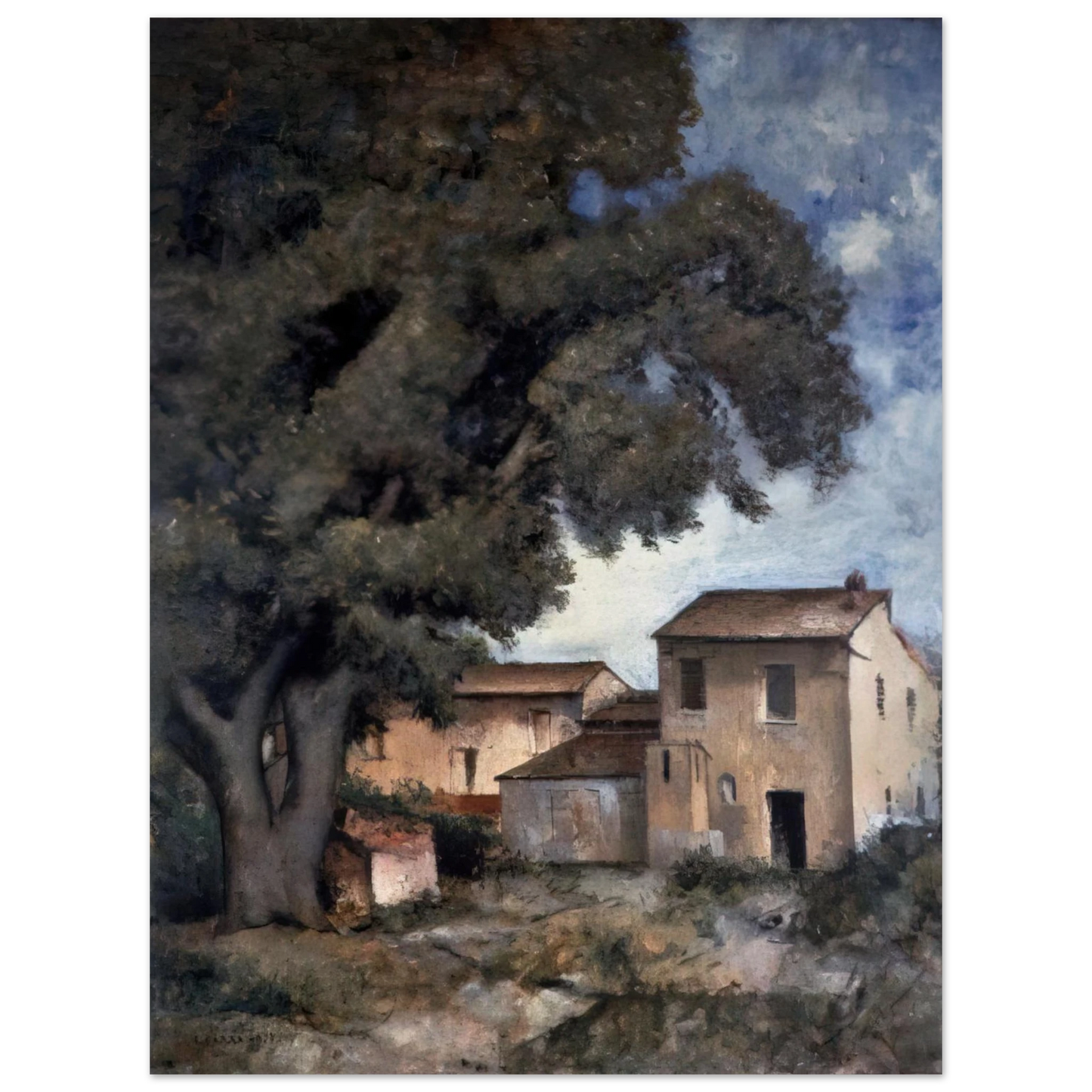 Carlo Carra - MERIGGIO 1927  75x100 cm / 30x40inches Fine Art Poster