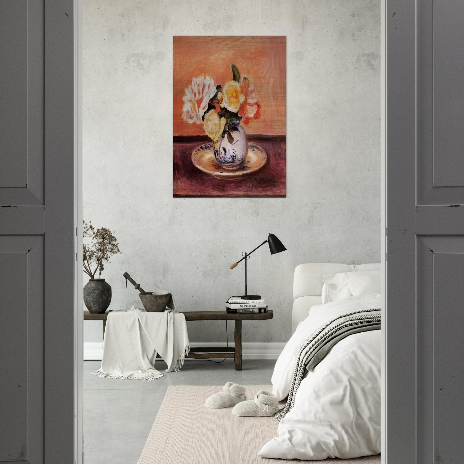 Vase of Flowers - Pierre-Auguste Renoir Brushed Aluminum Print - 70x100 cm / 28x40 inches | Pierre-Auguste Renoir Aluminum Print | Pierre-Auguste Renoir Prints