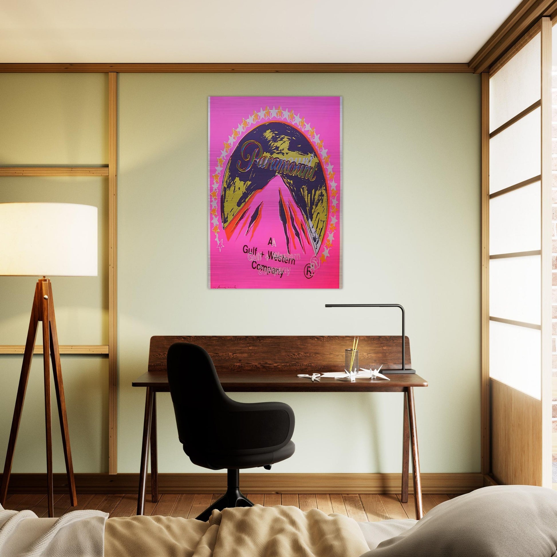 Paramount - Andy Warhol Brushed Aluminum Print - 70x100 cm / 28x40 inches | Andy Warhol Aluminum Print | Andy Warhol Prints