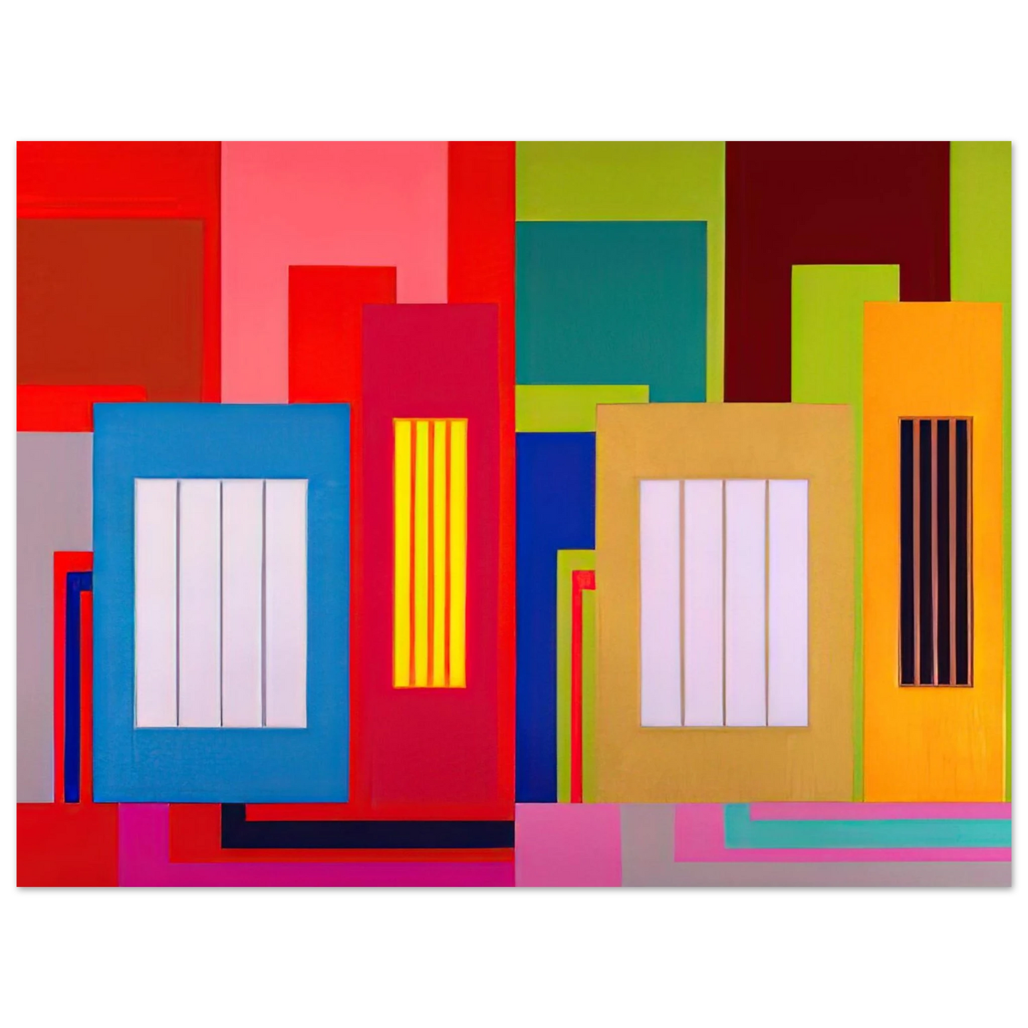 Peter Halley - Super Size - 2000  75x100 cm / 30x40inches Fine Art Poster