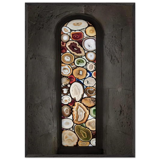 AHATFENSTER 2009 0 - Sigmar Polke 70x100 cm / 28x40 inches Framed Art Print – Black Wooden Frame