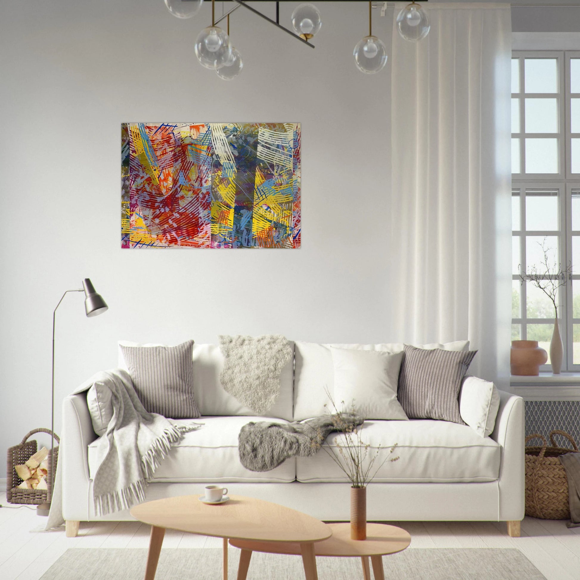 Pretty Boxes - Sam Gilliam Brushed Aluminum Print - 70x100 cm / 28x40 inches | Sam Gilliam Aluminum Print | Sam Gilliam Prints
