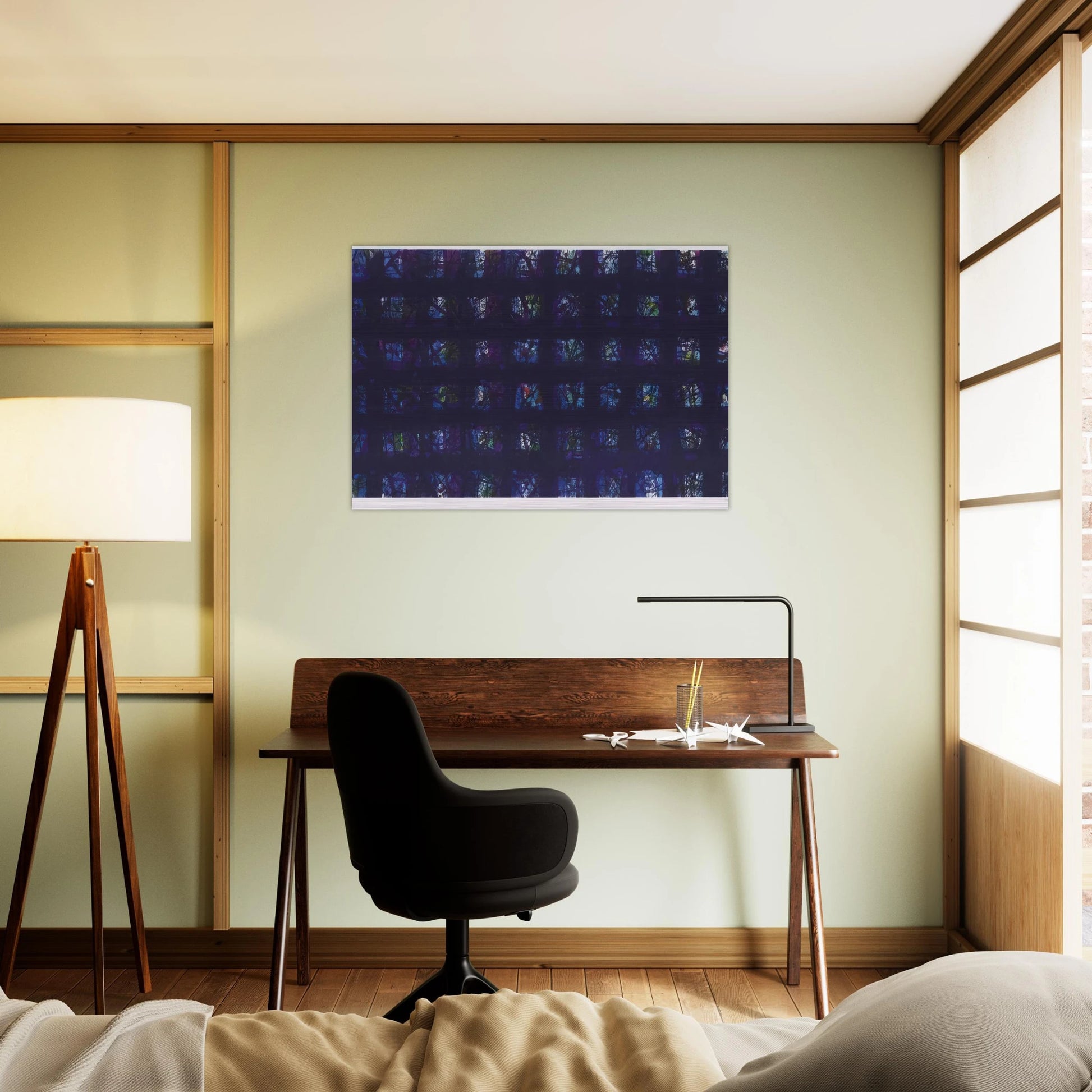 La Notte - Sam Francis Brushed Aluminum Print - 70x100 cm / 28x40 inches | Sam Francis Aluminum Print | Sam Francis Prints