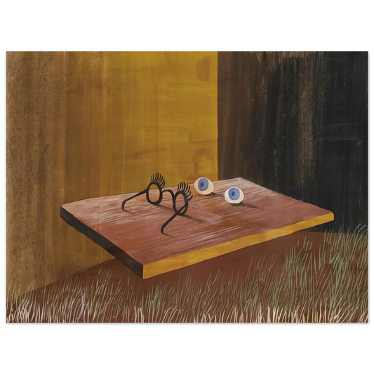 Remedios Varo - EYES ON THE TABLE 1938  75x100 cm / 30x40inches Fine Art Poster