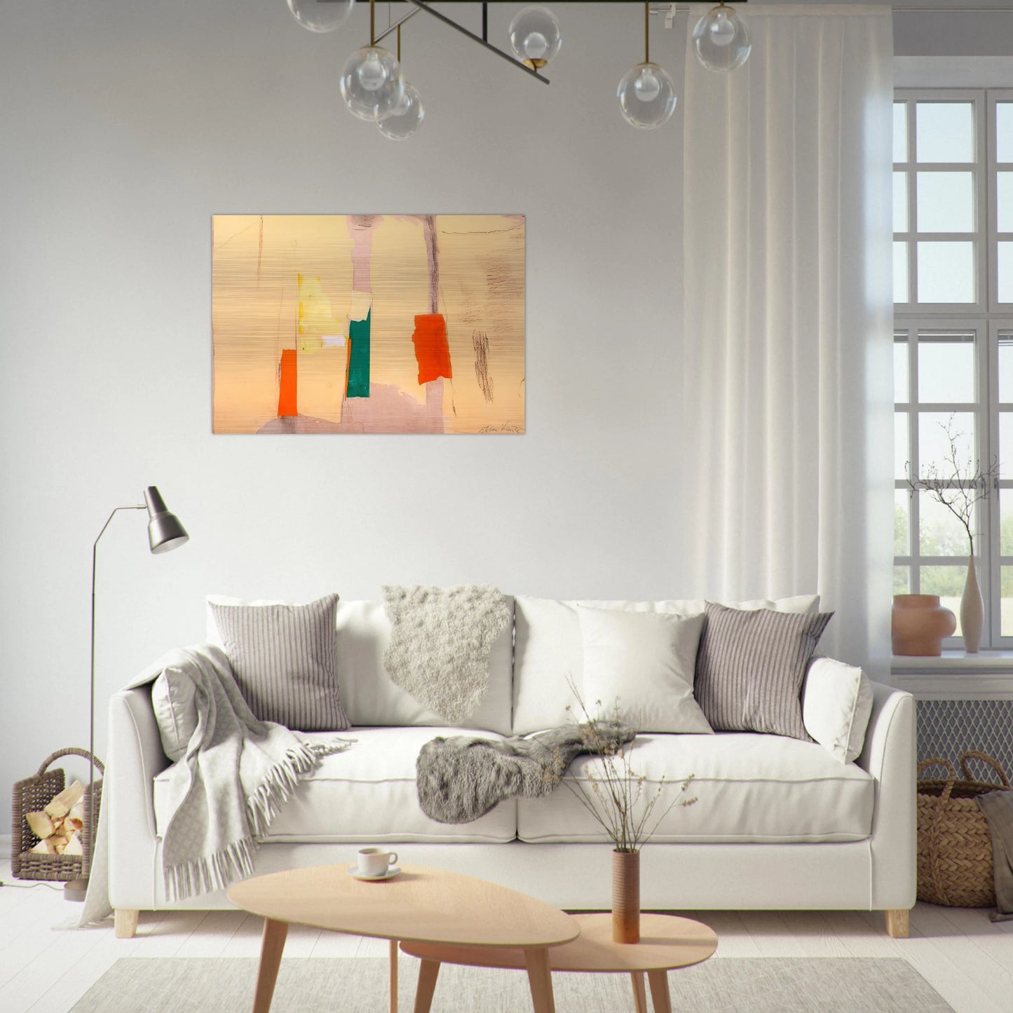 UNTITLED 1998 - Esteban Vicente Brushed Aluminum Print - 70x100 cm / 28x40 inches | Esteban Vicente Aluminum Print | Esteban Vicente Prints