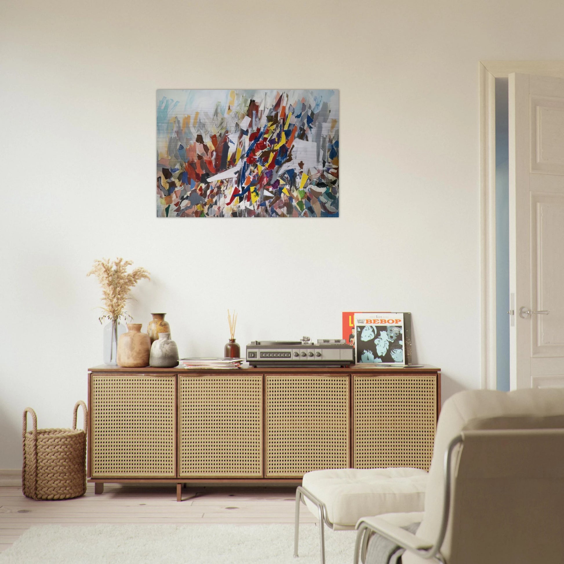 9th Street - 1978 - Robert Goodnough Brushed Aluminum Print - 70x100 cm / 28x40 inches | Robert Goodnough Aluminum Print | Robert Goodnough Prints