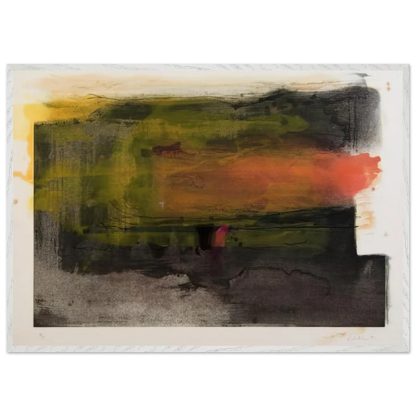 Helen Frankenthaler - Deep Sun - 1983 Wall art - A1 (59.4 x 84.1  cm) - Fine Art Poster - -