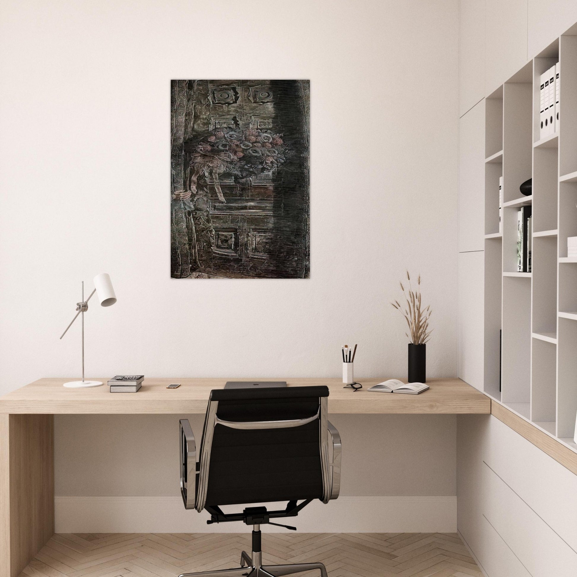 THE DOOR 1941 - Ivan Albright Brushed Aluminum Print - 70x100 cm / 28x40 inches | Ivan Albright Aluminum Print | Ivan Albright Prints