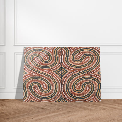 Worm Dreaming - 1999 - Clifford Possum Tjapaltjarri Acrylic Print - 70x100 cm / 28x40″ inches