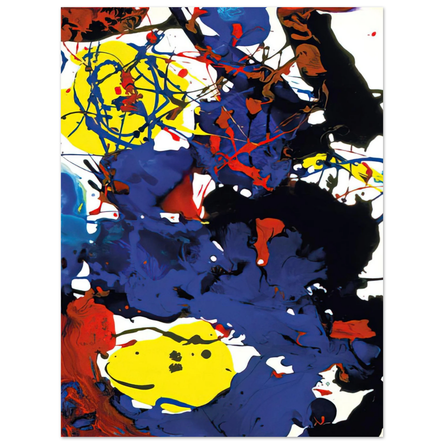 Sam Francis - Untitled  SFP94-131  SFF 1801   75x100 cm / 30x40inches Fine Art Poster