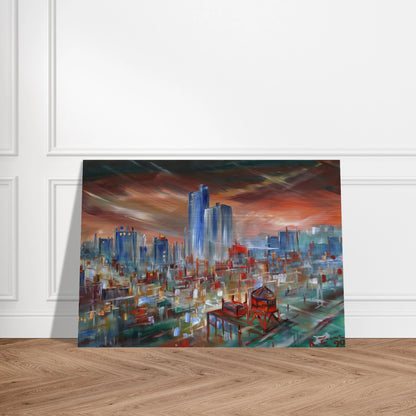 Big City - Konrad Zuse Brushed Aluminum Print - 70x100 cm / 28x40 inches | Konrad Zuse Aluminum Print | Konrad Zuse Prints