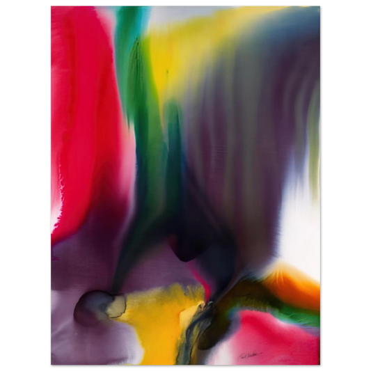 Paul Jenkins - Phenomena Agate Bridge  75x100 cm / 30x40inches Fine Art Poster