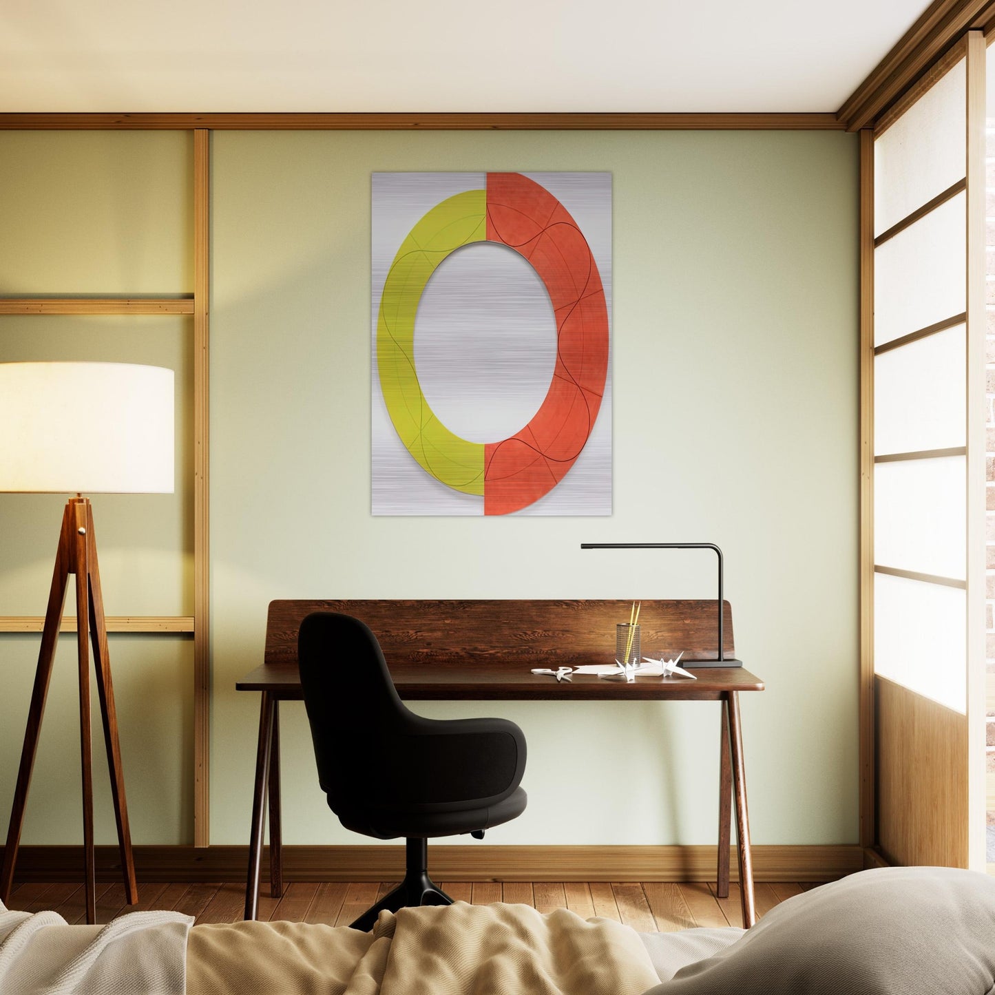 SPLIT RING IMAGE 1 2009 - Robert Mangold Brushed Aluminum Print - 70x100 cm / 28x40 inches | Robert Mangold Aluminum Print | Robert Mangold Prints