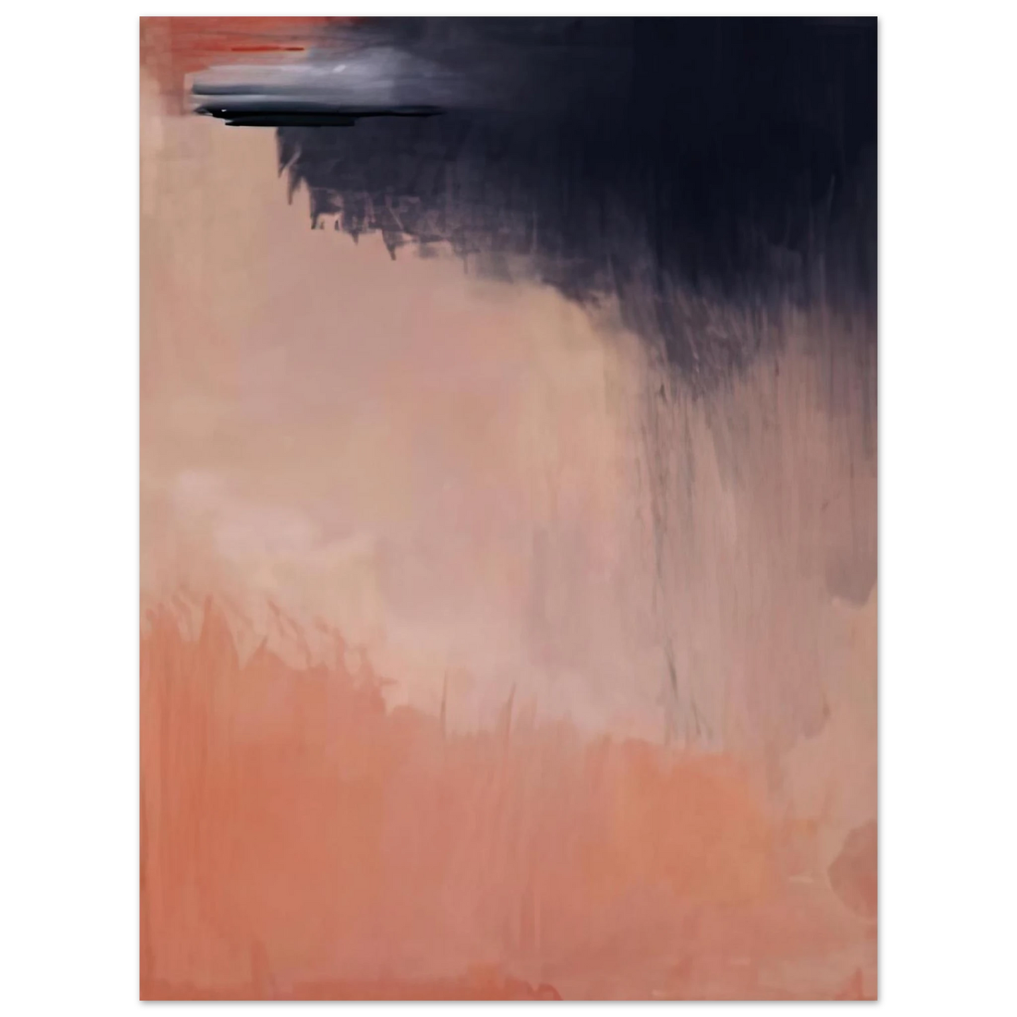 Helen Frankenthaler - Cloud Burst, 2002- Wall Art - 21x29.7 cm / 8x12" - Premium Wooden Framed Poster With Fine Art Paper-canvas - White frame