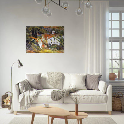 CERET LANSCAPE - Chaim Soutine Brushed Aluminum Print - 70x100 cm / 28x40 inches | Chaim Soutine Aluminum Print | Chaim Soutine Prints