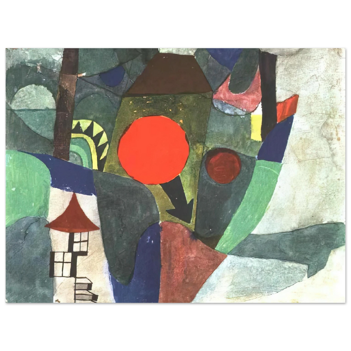 Paul Klee - WITH THE SETTING SUN 1919  75x100 cm / 30x40inches Fine Art Poster