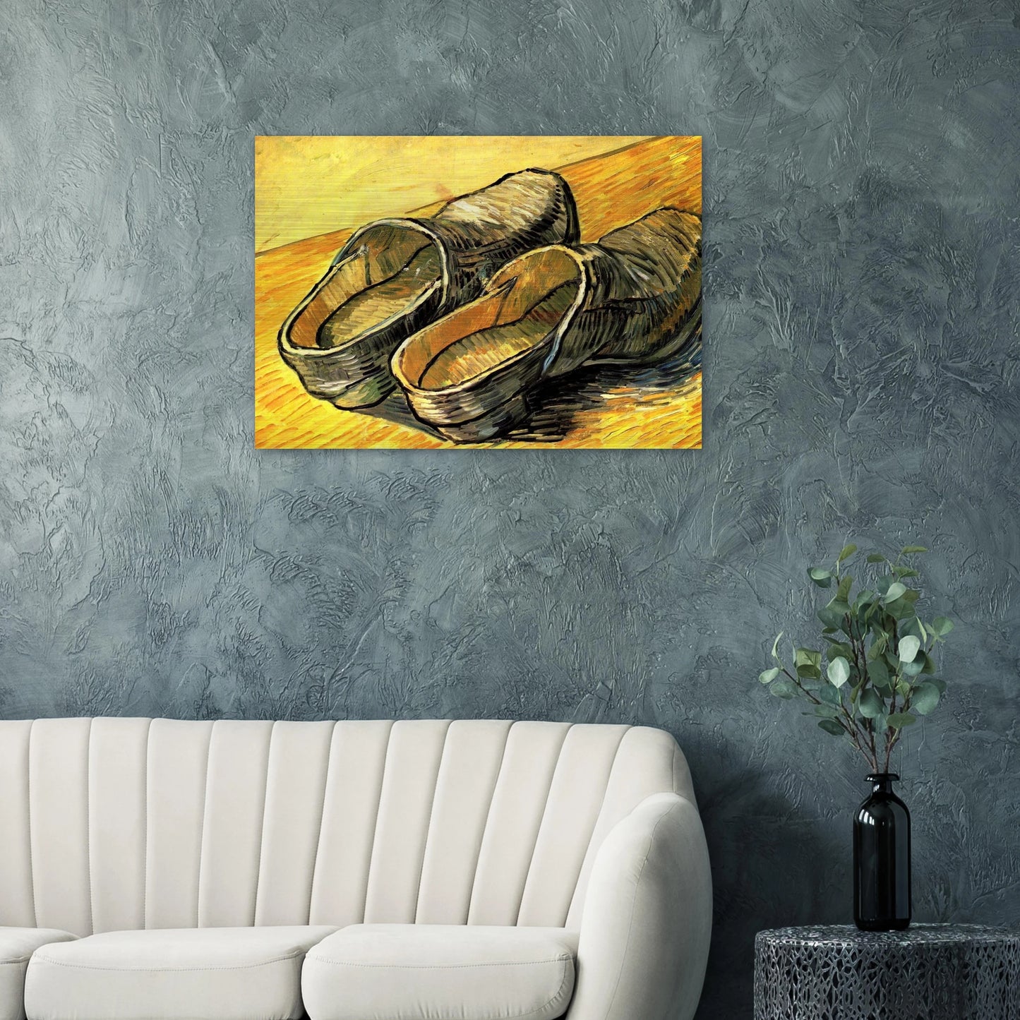 A Pair of Leather Clogs - Vincent van Gogh Brushed Aluminum Print - 70x100 cm / 28x40 inches | Vincent van Gogh Aluminum Print | Vincent van Gogh Prints