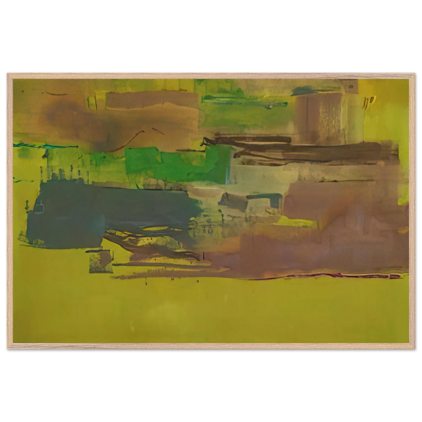 Helen Frankenthaler - August Deep - 1978 Wall art - 75x100 cm / 30x40 inches - Fine Art Poster-canvas - -