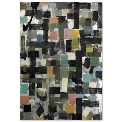 Shapes - 1950 - Bradley Walker Tomlin Brushed Aluminum Print - 70x100 cm / 28x40 inches | Bradley Walker Tomlin Aluminum Print | Bradley Walker Tomlin Prints