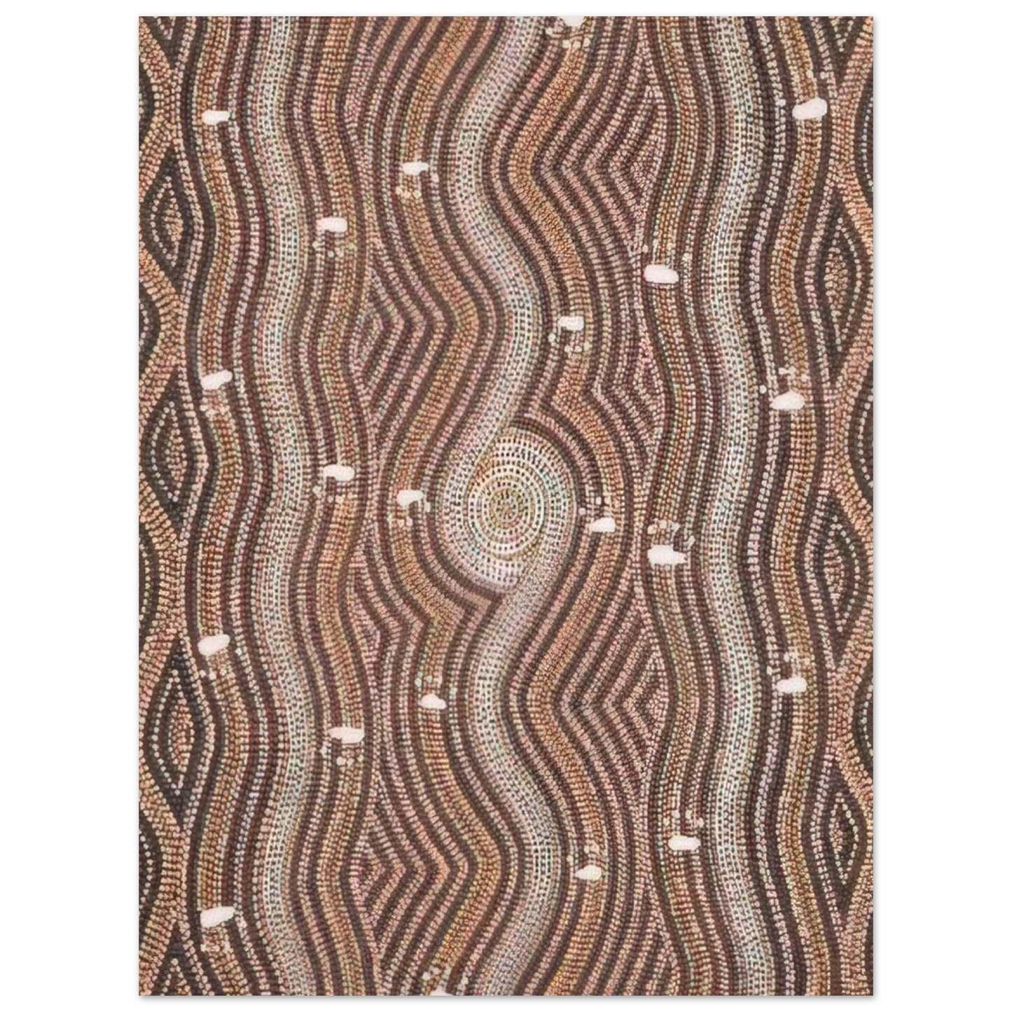 Clifford Possum Tjapaltjarri - Possum Dreaming - 1985  75x100 cm / 30x40inches Fine Art Poster