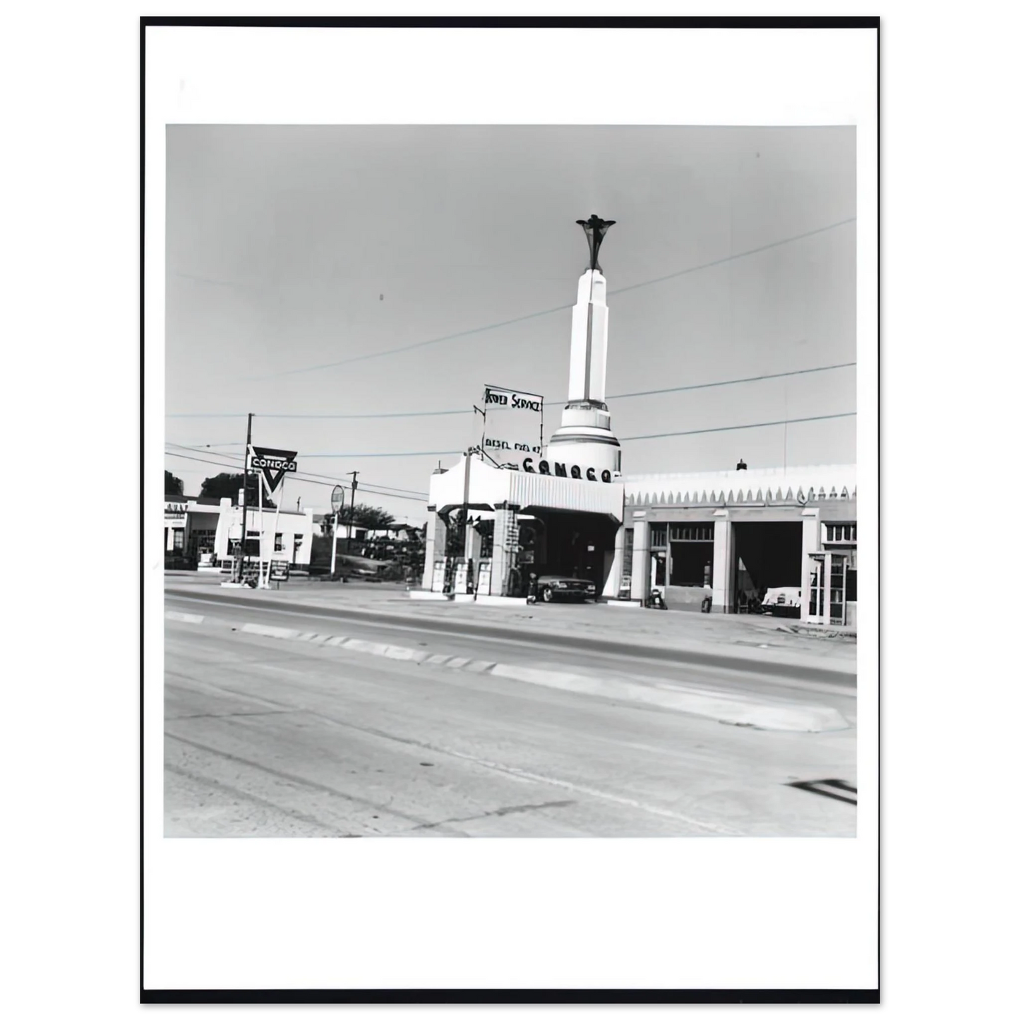 Edward Ruscha - CONOCO SHAMROCK TEXAS FROM FIVE VIEWS FROM THE PANHANDLE SERIES  75x100 cm / 30x40inches Fine Art Poster
