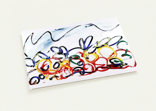 Acerbo - 1983 By Mario Schifano Pack of 10 Post Cards | Mario Schifano Post Cards | A6 (10.5 x 14.8 cm) - 4.1 x 5.8 inches
