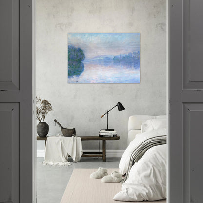 The Siene near Vernon - claude monet Brushed Aluminum Print - 70x100 cm / 28x40 inches | claude monet Aluminum Print | claude monet Prints