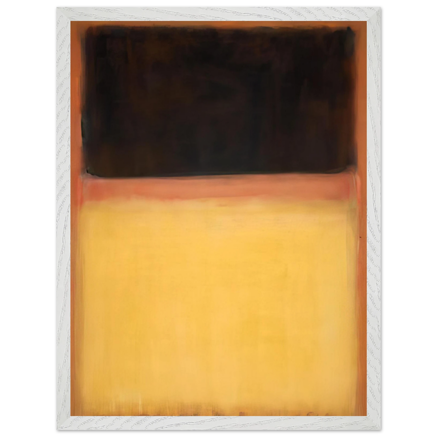 Mark Rothko - No.9 Dark over Light Earth - 1954 Wall Art - 21x29.7 cm / 8x12" - Premium Wooden Framed Poster With Fine Art Paper - Wood frame