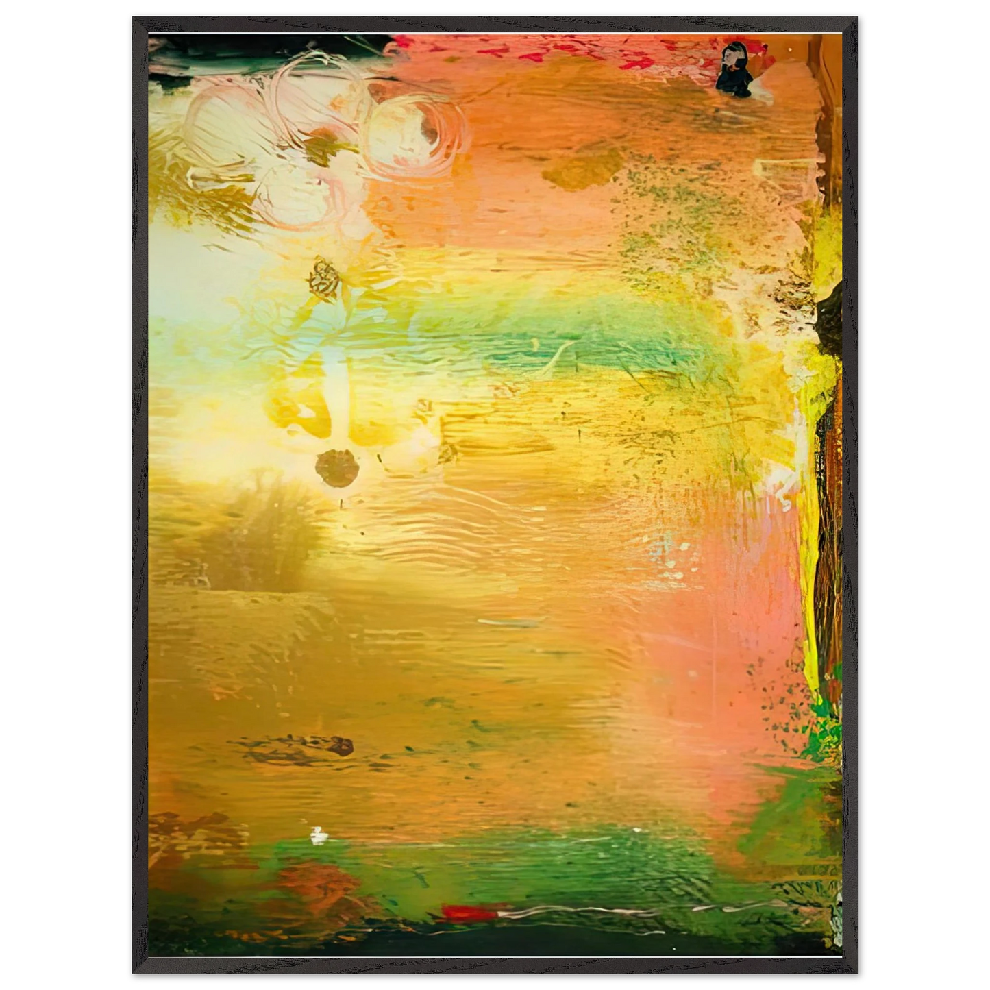 Helen Frankenthaler - Fantasy Garden, 1992- Wall Art - 21x29.7 cm / 8x12" - Premium Wooden Framed Poster With Fine Art Paper-canvas - Wood frame
