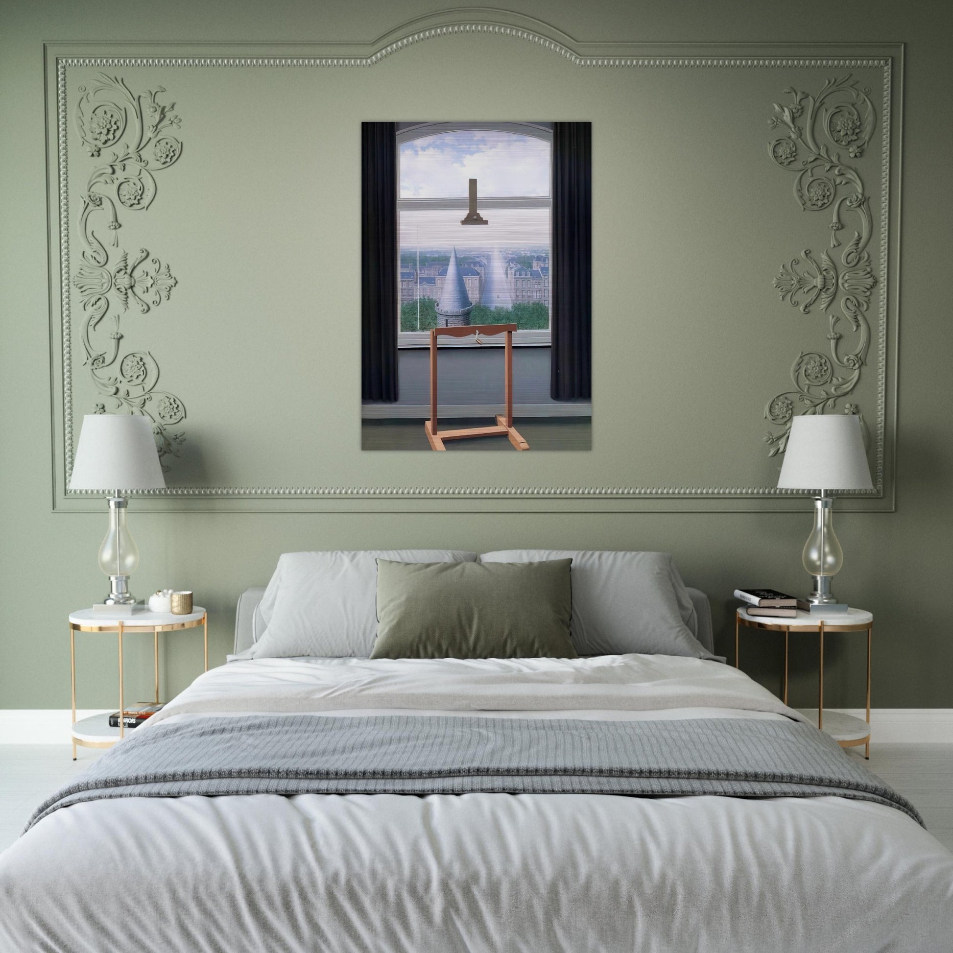 WHERE EUCLIDE WALKED 1955 - Rene Magritte Brushed Aluminum Print - 70x100 cm / 28x40 inches | Rene Magritte Aluminum Print | Rene Magritte Prints