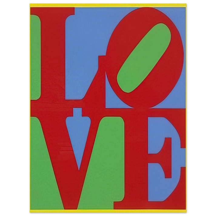 Robert Indiana - Heliotherapy Love  75x100 cm / 30x40inches Fine Art Poster