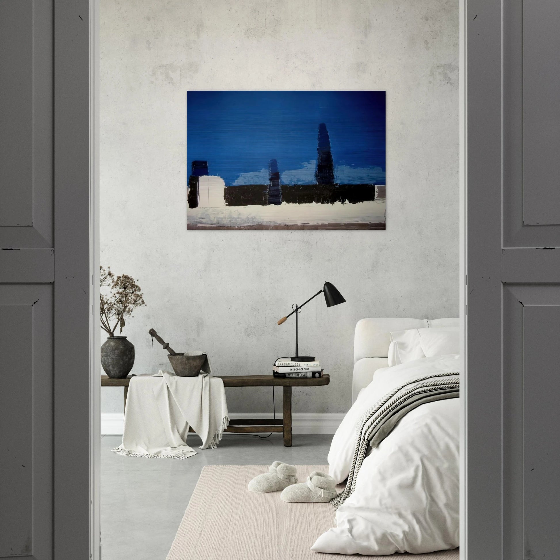 Fiesole - 1953 - Nicolas de Stael Brushed Aluminum Print - 70x100 cm / 28x40 inches | Nicolas de Stael Aluminum Print | Nicolas de Stael Prints
