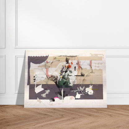 Seminar in collaboration with Richard Hamilton - 1971 - Dieter Roth Brushed Aluminum Print - 70x100 cm / 28x40 inches | Dieter Roth Aluminum Print | Dieter Roth Prints