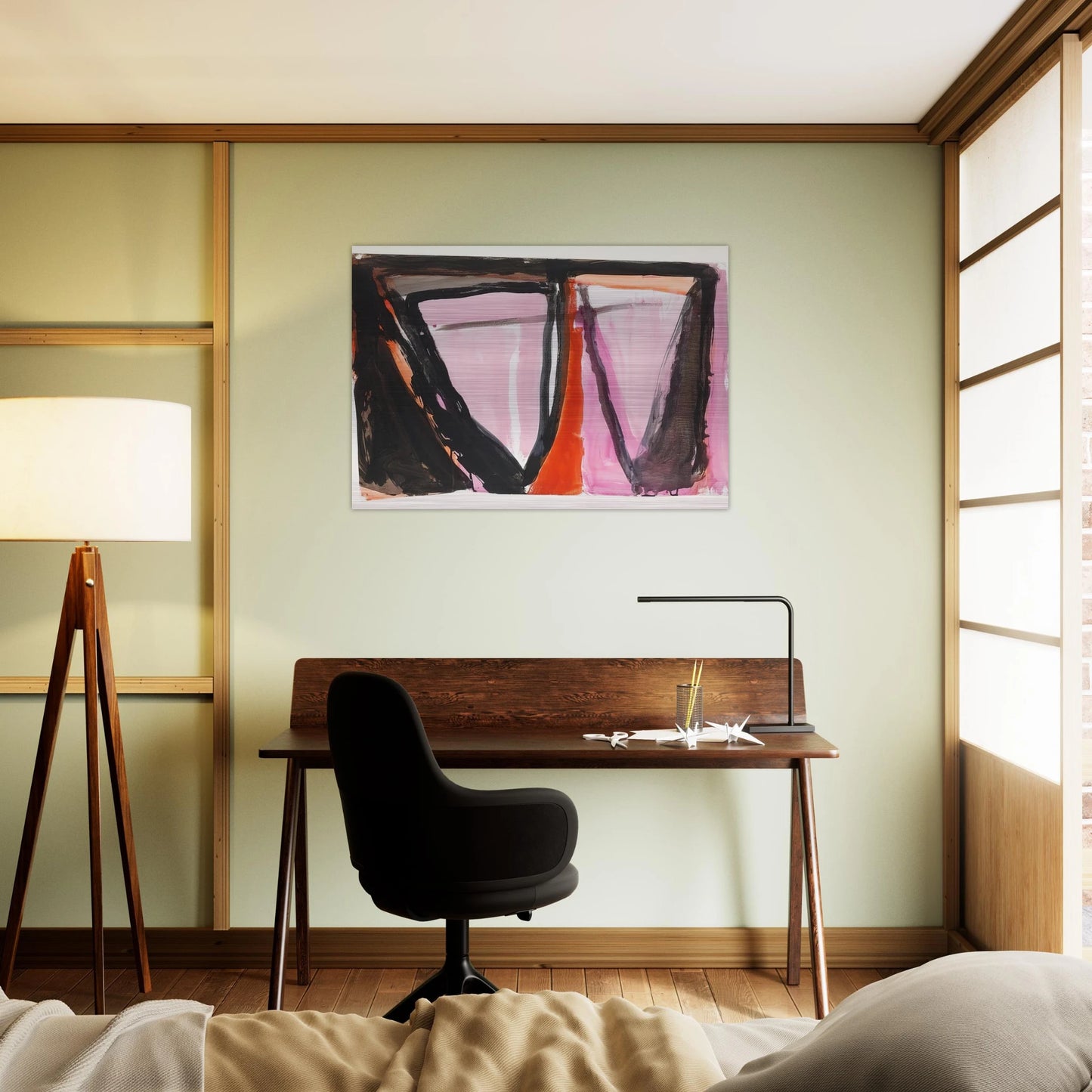 Composition - 1980 - Bram van Velde Brushed Aluminum Print - 70x100 cm / 28x40 inches | Bram van Velde Aluminum Print | Bram van Velde Prints