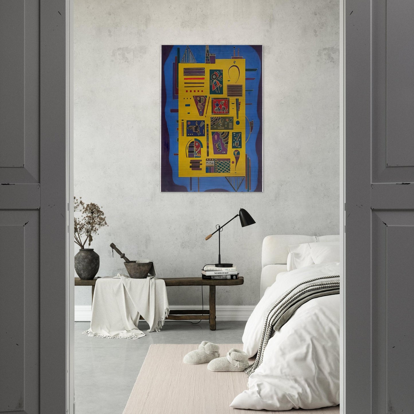 CONGLOMERAT 1943 - Wassily Kandinsky Brushed Aluminum Print - 70x100 cm / 28x40 inches | Wassily Kandinsky Aluminum Print | Wassily Kandinsky Prints