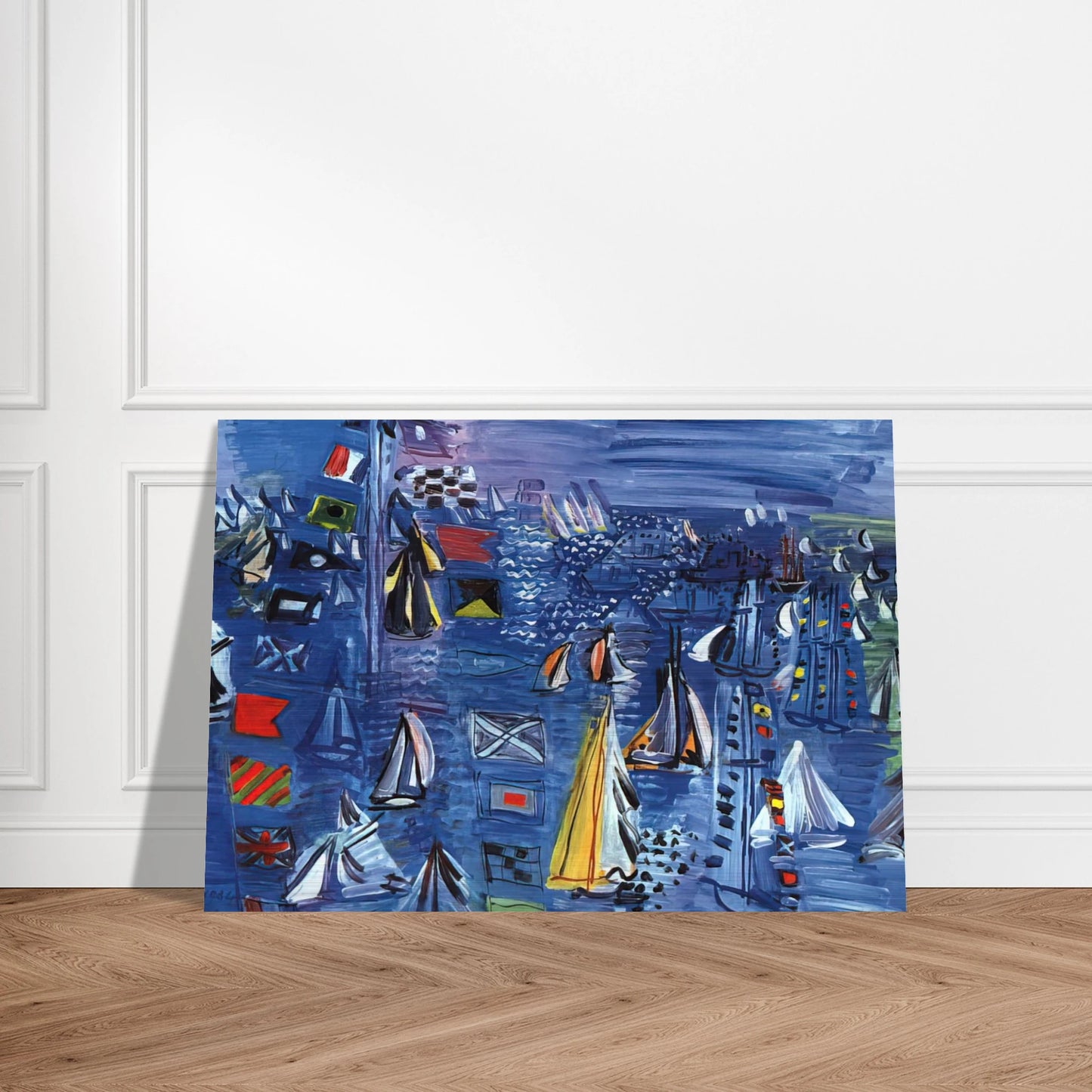 REGATTA AT COWES 1934 - Raoul Dufy Brushed Aluminum Print - 70x100 cm / 28x40 inches | Raoul Dufy Aluminum Print | Raoul Dufy Prints