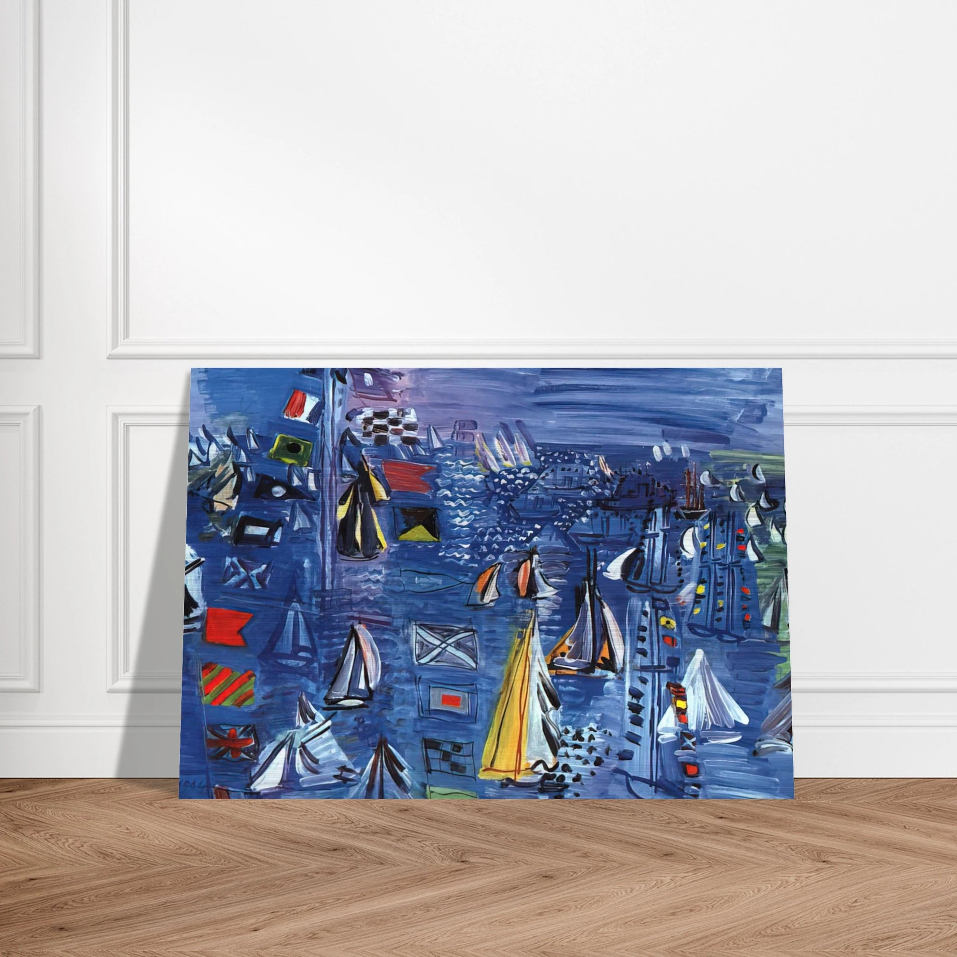 REGATTA AT COWES 1934 - Raoul Dufy Brushed Aluminum Print - 70x100 cm / 28x40 inches | Raoul Dufy Aluminum Print | Raoul Dufy Prints