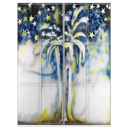 Mario Schifano - Tutte stelle  particolare dell'oasi - 1967  75x100 cm / 30x40inches Fine Art Poster