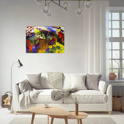 MURNAU GARDEN 1910 - Wassily Kandinsky Brushed Aluminum Print - 70x100 cm / 28x40 inches | Wassily Kandinsky Aluminum Print | Wassily Kandinsky Prints