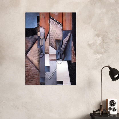 THE BOOK 1913 - Juan Gris Brushed Aluminum Print - 70x100 cm / 28x40 inches | Juan Gris Aluminum Print | Juan Gris Prints