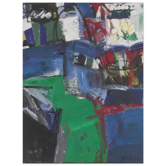 Grace Hartigan - SHINNECOCK CANAL 1957  75x100 cm / 30x40inches Fine Art Poster
