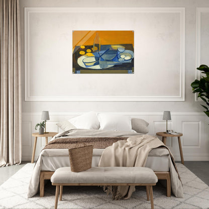 Kitchen Still Life - 1948 - William Scott Acrylic Print - 70x100 cm / 28x40″ inches | William Scott Wall Art | William Scott Prints