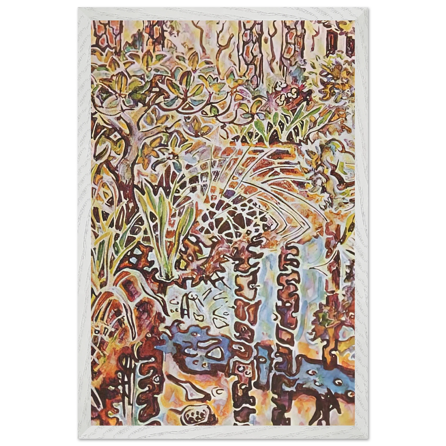 Walter Inglis Anderson - Walter Anderson Wall art - A1 (59.4 x 84.1  cm) - Premium Wooden Framed Poster With Fine Art Paper-canvas - White frame
